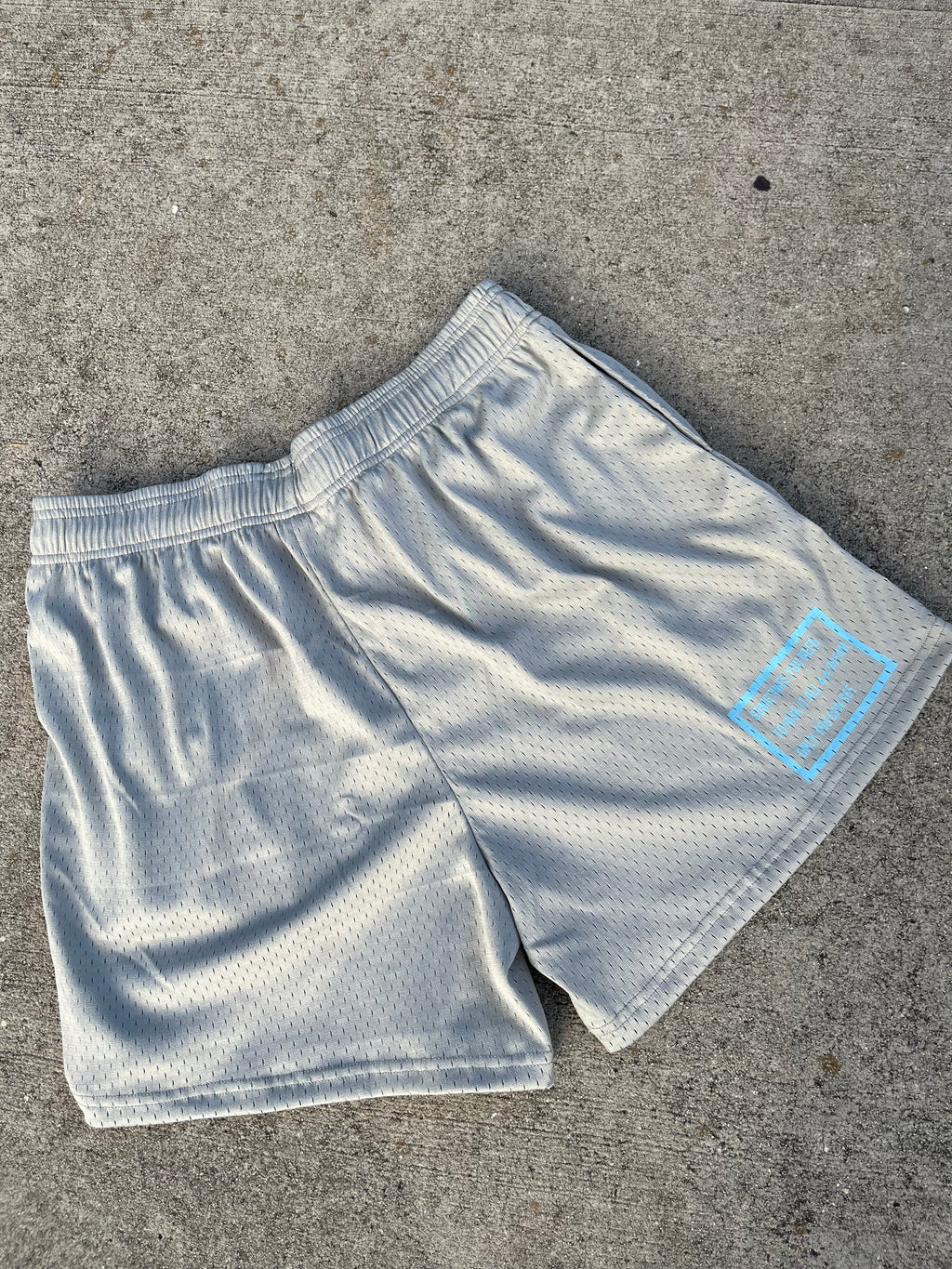 BASIC GRAY R4R MESH SHORTS